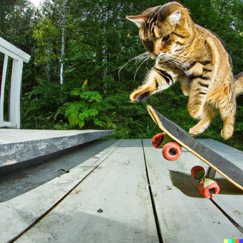 Cat Skateboard, Inspirational Images, Art Inspo, Skateboard, Art