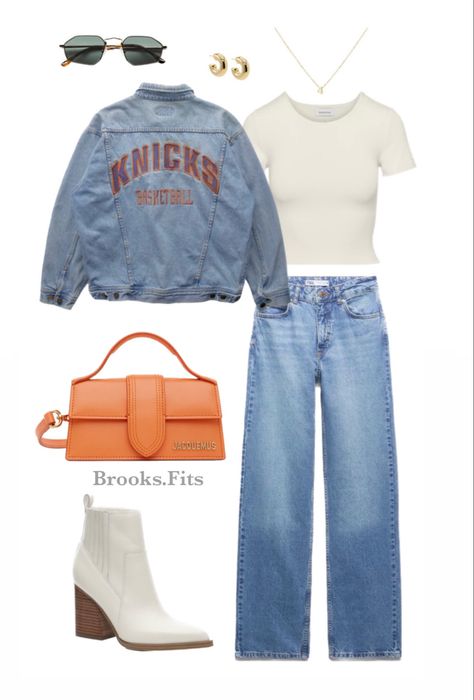 #fashion #style #outfits #ootd #outfitideas #ootdfashion #knicks #newyork Knicks Outfit Women, Warriors Game Outfit Women, Knicks Game Outfit Women, Knicks Game Outfit, Courtside Outfit, Nba Game Outfit Woman, Nba Game Outfit, Knicks Outfit, Mlb Wife