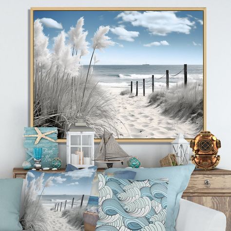 Seahorse Wall Art, Beach Frame, Beach Canvas, Beach Themed, Unique Aesthetic, Metal Wall Decor, Framed Canvas Prints, Art Sur Toile, Wall Art Sets