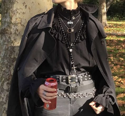 Coat On Shoulders Men, Magician Aesthetic Outfit Male, Male Vampire Aesthetic Outfit, Male Villan Outfit, Punk Fashion Aesthetic Mens, Vampire Aesthetic Clothes Male, Vampire Fashion Aesthetic Male, Dark Royalty Outfits Men, Gothic Academia Outfits Men