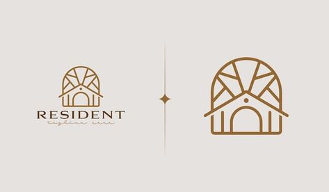 Minimal House Logo Design, Home Logo Ideas, Batik Logo, Interior Design Icon, Roof Logo, House Logos, Window Logo, House Logo Icon, House Symbol