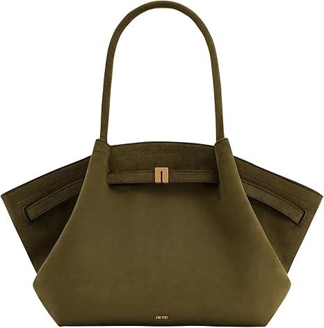 JW PEI Women's Hana Medium Faux Suede Tote Bag, Dark Olive, Medium : Amazon.ca: Clothing, Shoes & Accessories Jw Pei Hana Tote Bag, Jw Pei Bag, Jw Pei, Suede Tote Bag, Suede Tote, Bag Dark, Fashion 2024, Clothing Ideas, Black Tote Bag