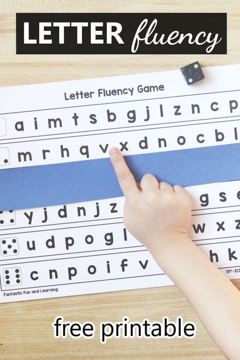 Alphabet Fluency Activities, Alphabetic Knowledge Activities, Letter Fluency Kindergarten Free, Free Phonics Printables Kindergarten, Teaching Sounds Of Letters, Letter Review Games, Acadience Reading, Letter Naming Fluency Activities, Reading Manipulatives