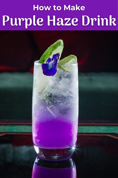 Purple Vodka Drinks, Easy Purple Cocktails, Color Party Ideas For Adults Purple, Purple Cocktail Recipes, Purple Mixed Drinks Alcohol, Purple Party Drinks, Purple Mock Tails, Purple Cocktails Recipe, Dnd Cocktails