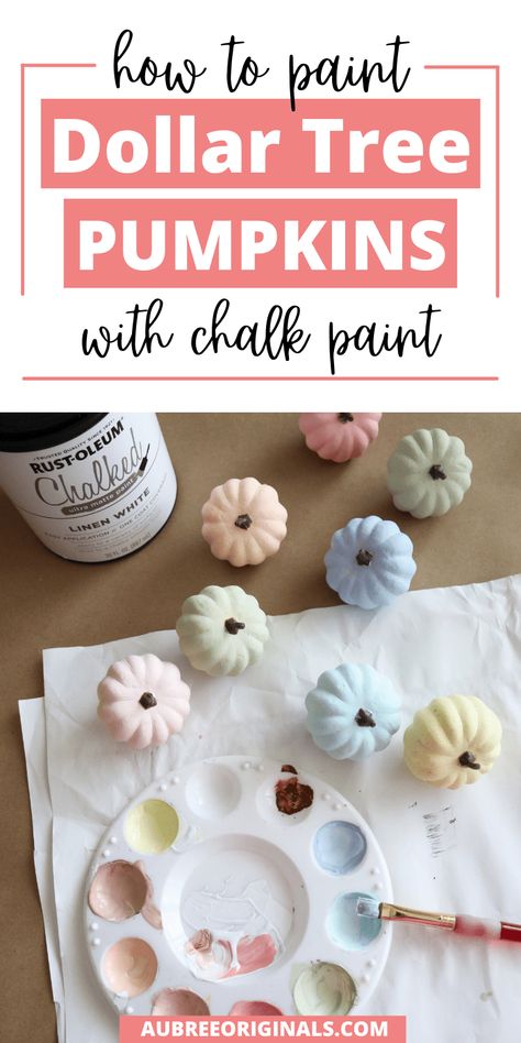 Diy Pumpkins Crafts, Farmhouse Fall Wreath, Fall Wood Crafts, Dollar Tree Pumpkins, Fall Pumpkin Decor, Pumpkin Uses, Fun Fall Crafts, Diy Chalk, Chalk Paint Colors