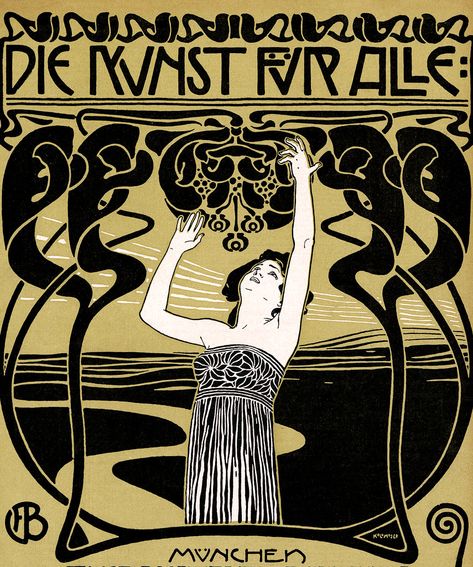 MOSER, Koloman. De Kunst fur alle. | Halloween HJB | Flickr Art Nouveau Graphic Design, Koloman Moser, Aubrey Beardsley, Art Nouveau Illustration, Art Nouveau Poster, Deco Poster, Art Nouveau Design, Gustav Klimt, Magazine Art