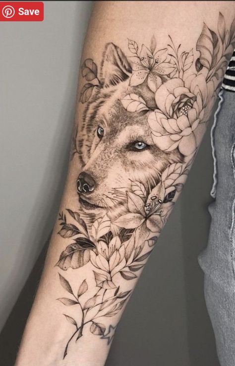 Wolf Tattoos For Women, Wolf Tattoo Sleeve, Inspiration Tattoos, Wolf Tattoo Design, Forearm Tattoo Women, Tattoo Feminina, Wolf Tattoos, Wolf Tattoo, Sleeve Tattoos For Women