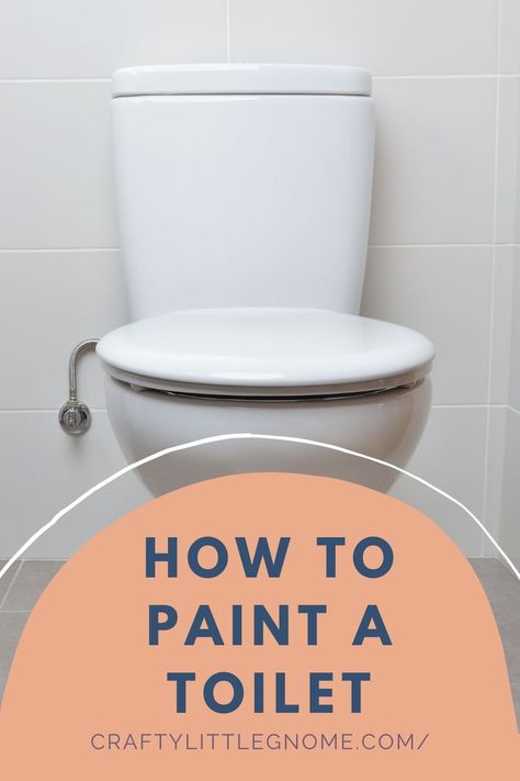 How to Paint a Toilet beige themed static pin. Paint A Toilet, Spray Paint Ceramic, Best Spray Paint, How To Spray Paint, Paint Ceramic, Diy Toilet, Bathroom Toilet, Painting Bathroom, Bathroom Toilets