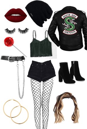 Southside Serpents Outfit, Serpent Outfit, Slytherin Clothes, Southside Serpents, Cute Emo Outfits, Riverdale Fashion, Korean Fashion Kpop, Alt Outfits, Jughead Jones