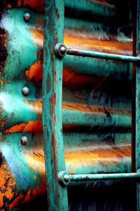 Portugal Rust Never Sleeps, Rust In Peace, Peeling Paint, Rusted Metal, Rusty Metal, Orange And Turquoise, Surface Textures, Art Furniture, Color Textures