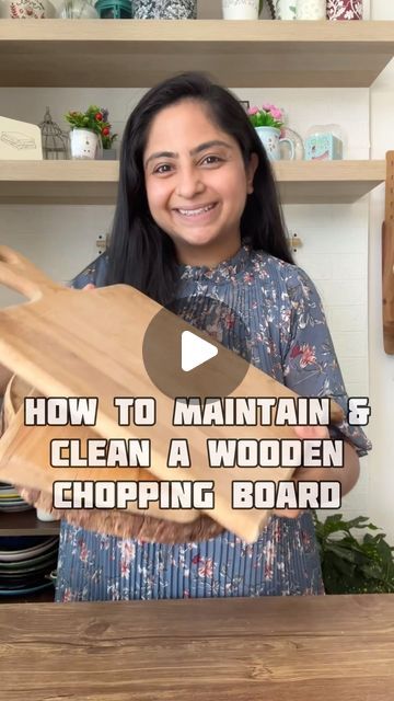 @nehadeepakshah on Instagram: "The easiest way to disinfect & clean a wooden chopping board. Avoid using chemical soap on wood as wood is porous & will absorb all the soak.  Simply use salt, baking soda & lime juice to clean it.  @paulsaladinomd shared this video which is helpful for others to understand why not to use a plastic board.   I have been using wooden boards for over 7 years & can never go back from here   #KitchenHacks #HackItWithNeha #WoodenBoard #Choppingboard #Kitchen" Wooden Chopping Board Ideas, Wood Chopping Board, Plastic Board, Wooden Chopping Boards, Kitchen Board, Mold Remover, Chopping Board, Wooden Board, Wooden Tray