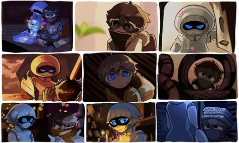 Human Wall-e, Wall E Humanized, Wall E X Eve Fanart, Wall E Fanart, Wall E Movie, Wall E And Eve, Wall E Eve, Cute Drawlings, Comic Layout