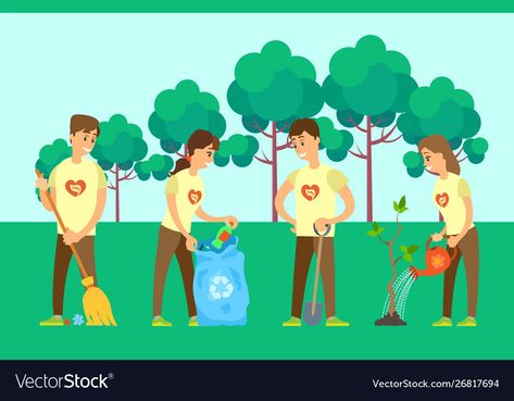 Cleaning Environment Drawing, Healthy Environment Drawing, Clean Environment Drawing, Cleaning Cartoon, Dussehra Greetings, Environmental Management System, Environmental Management, Christian Cartoons, Forest Drawing