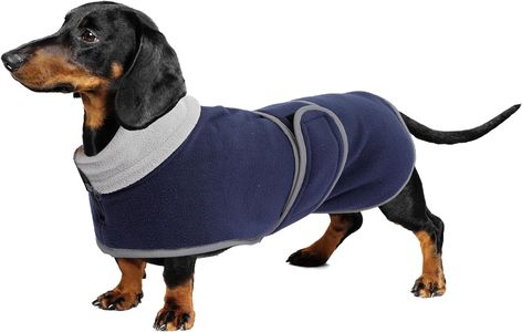 Amazon.com : Dog Jacket, Dog Coat Perfect for Dachshunds, Dog Winter Coat with Padded Fleece Lining and high Collar, Dog Snowsuit with Adjustable Bands-Red-L : Pet Supplies Sweaters For Dogs, Dachshund Coat, Dog Snowsuit, Dachshund Sweater, Dog Winter, Dog Winter Coat, Leg Straps, Collar Dog, Dog Jacket