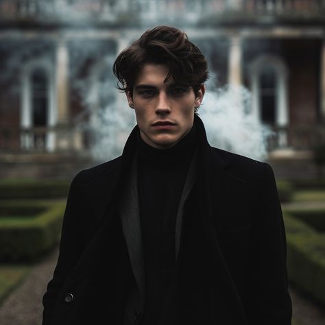 Book Man Aesthetic, Dramione Secrets And Masks, Men Book Aesthetic, Booktok Guys, Theo Nott Fanart, Man Character Inspiration, Dark Hair Men, Theodore Nott Fanart, Theo Nott Aesthetic