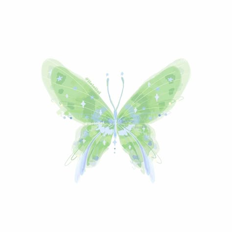 Butterfly Artwork, Butterfly Decal, Pink Nature, Png Aesthetic, Butterfly Illustration, Simple Phone Wallpapers, Rainbow Butterfly, Butterfly Drawing, Green Butterfly