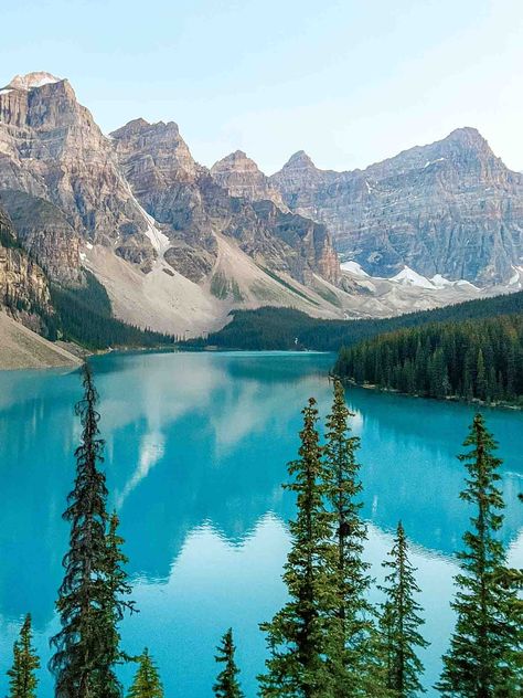 Lake Luis Canada, Canada Lake Aesthetic, Banff Canada Fall, Banff Lake Louise, Lake Louise Canada Photography, Canada Moodboard, Banff Aesthetic, Banff Mountains, Banff Hikes