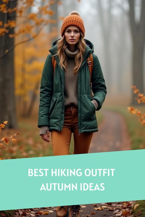 Best Hiking Outfit Autumn Ideas Columbia Hiking Boots Outfit, Autumn Hiking Outfit, Fall Hiking Clothes, Style Hiking Boots, Outfit With Flannel, Stylish Hiking Outfit, Columbia Hiking Boots, Outfit For Autumn, Hiking Apparel