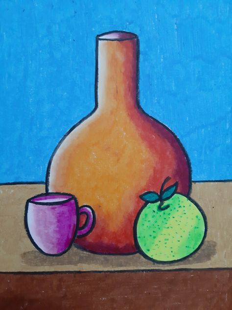 Easy still life drawing for kids Still Life Drawing Ideas, Easy Still Life, Easy Still Life Drawing, Watercolor Wallpaper Phone, Sunset Canvas Painting, Shading Drawing, Life Drawings, Paintings Easy, Animal Rabbit