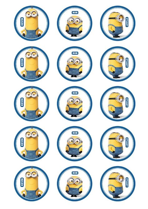 http://www.createacake.com.au/pre-designed-cake-prints/licensed/cupcake/minions-cupcakes.html Minion Cupcake Toppers, Minion Cupcake, Geek Birthday, Cupcakes Wallpaper, Lego Invitations, Easy Minecraft Cake, Minion Cupcakes, Superhero Birthday Cake, Cupcake Images