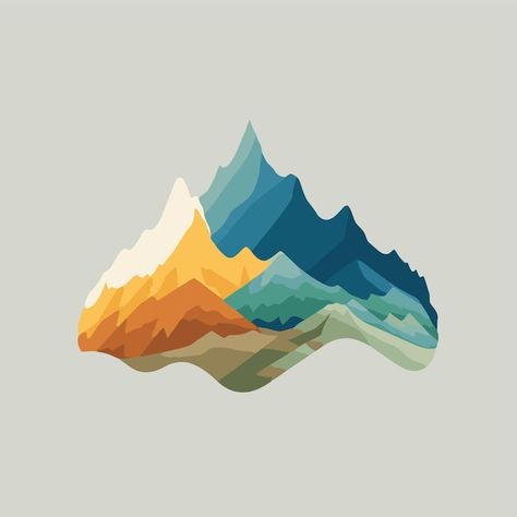 Vector mountain hill logo design vector ... | Premium Vector #Freepik #vector #hiking-logo #mountain-badge #adventure-logo #outdoor-logo Mountain Graphic, Mountain Icon, Mountain Logo Design, Mountain Graphic Design, Vector Mountain, Mountain Logo Design Inspiration, Mountain Vector Art, Mountain Logo Design Graphics, Mountain Vector Illustration