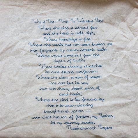 Million Little Stitches: Embroidered poetry commission Poetry Embroidery, Embroidered Poetry, Embroidery Writing, Embroidered Writing, Poppy Drawing, Embroidered Text, Crazy Quilt Blocks, Outing Quotes, Contemporary Embroidery