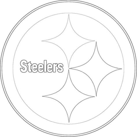 Pittsburgh Steelers logo coloring page - Free coloring pages Pittsburgh Steelers Crafts, Philadelphia Eagles Colors, Chicago Bears Colors, Green Bay Packers Colors, Seahawks Colors, Lion Coloring Pages, Steelers Logo, Logo Outline, Pittsburgh Steelers Logo