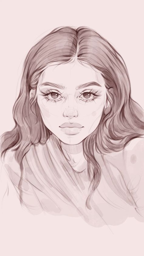 Face Angle Reference Drawing, Procreate Aesthetic, Reference People, Drawing Scenery, Art Procreate, Character Drawings, Portrait Sketch, Semi Realistic, Drawing Portrait