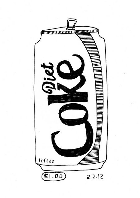 kate bingaman burt Diet Coke Illustration, Diet Coke Can Tattoo, Diet Coke Tattoo Simple, Diet Coke Drawing, Diet Coke Tattoo, Cans Illustrations, Coke Tattoo, Cherry Ideas, Coca Cola Illustration