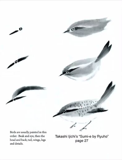 Sumi E Birds, Sumi Painting Tutorials, Japanese Brush Painting, Sumi E Painting Easy, Sumi Ink Painting, Sumi E Painting Tutorials, Chinese Painting Flowers, Japanese Ink Painting, Bird Painting Acrylic