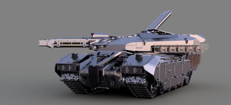 ArtStation - Tank "ZEVS" MBT EMP, Roman Zhuravlyov Futuristic Tank, Tank Concept, Zombie Vehicle, Future Tank, Sci Fi Tank, Main Battle Tank, Rocket Launcher, Military Armor, Military Artwork