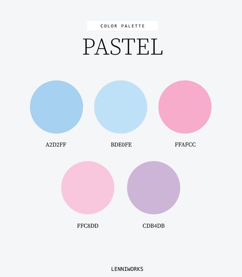 Color Pallets Pastel, Winter Pastels, Create Color Palette, Color Design Inspiration, Palette Design, Hex Codes, Hex Color Codes, Pastel Colour Palette, Brand Color Palette