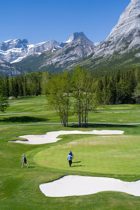 Mountain Golf Course, Beautiful Golf Courses, Golf Course, Golf Course Photography, Santorini Blue, Best Golf Courses, Simple Logo Design, Fresh Air, Amazing Architecture