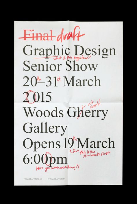 Art Gallery Advertising, Handwriting Graphic Design, Graphic Design School Poster, Handwriting Poster, Proofreading Marks, Poster Handwriting, Focus Poster, Handwriting Design, Layout Editorial