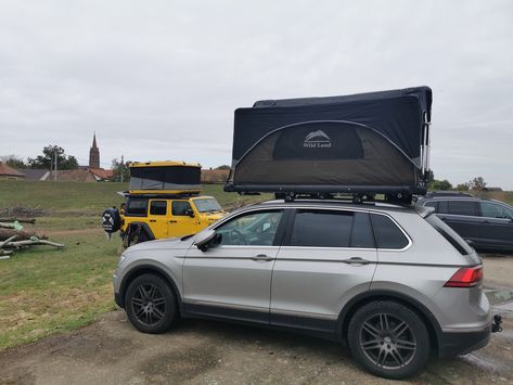 Tiguan Camping, Tiguan 4x4, 4x4 Modified, Roof Tent, Volkswagen Tiguan, Vw Tiguan, Vw Polo, Roof Top Tent, Roof Top