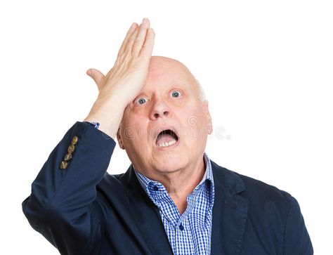 Oops, duh. Closeup portrait, goofy, funny face, senior mature man slapping hand , #Aff, #face, #funny, #senior, #man, #mature #ad Wheat Belly, Short Term Memory, In Shock, Italian Words, Disney Animals, Remember Who You Are, Moving Services, Moving Company, Old Men