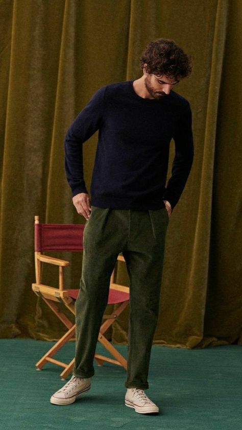 Olive Pants Outfit Men, Green Pants Outfit Men, Corduroy Trousers Outfit, Green Trousers Outfit, Trousers Outfit Men, Corduroy Pants Outfit, Khaki Pants Outfit, Green Pants Outfit, Corduroy Pants Men