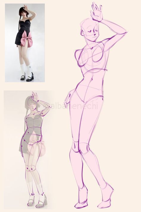 How To Practice Figure Drawing, Floating Sketch Pose, Drawing Reference Digital Art, Gesture Drawing Poses Standing, Active Poses Reference Drawing, Art Practice References, Body Anatomy Drawing Reference Poses, Couples Drawing Reference Spicy, Arm Poses Reference Female