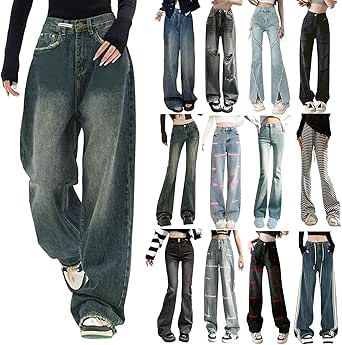 Y2k Boyfriend, Women Baggy Jeans, E Girl Style, Y2k Baggy Jeans, Hip Hop Pants, Jeans High Waist, Baggy Y2k, Y2k Jeans, Y2k Baggy