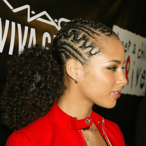 Straight Cornrows, Zig Zag Braid, Alicia Keys Braids, Moisturizing Hair Oil, Braids Long, Half And Half Hair, Cornrows Braids For Black Women, Different Braids, Try On Hairstyles