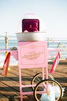 Colorful Santa Monica Pier Wedding Inspiration Popup Wedding, Pier Wedding, Candy Photoshoot, Fruit Stall, 80s Theme, Creative Photoshoot Ideas, Bright Florals, Santa Monica Pier, Inspiration Photos