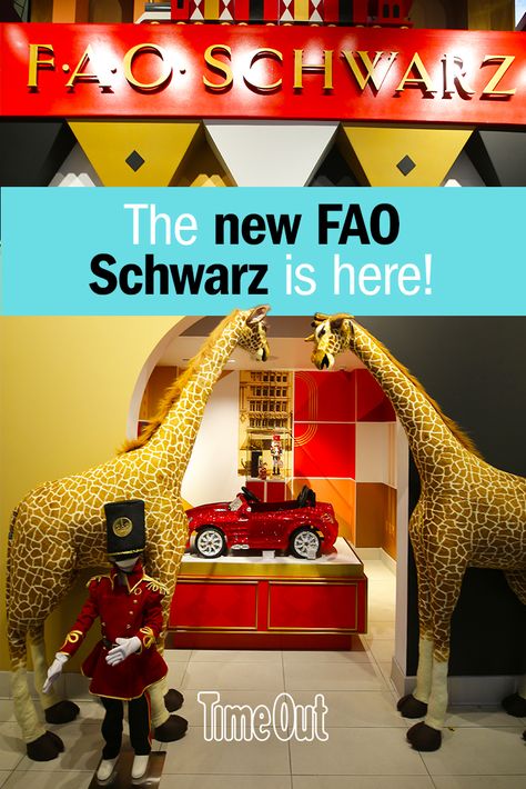 NYC's new FAO Schwarz just opened in Rockefeller Center. Here are 9 things you can expect from the toy store. Fao Schwarz Nyc Toy Store, Fao Schwarz Nyc, Things To Do Inside, Nyc With Kids, York Travel, Fao Schwarz, New York Travel Guide, City Road, Rockefeller Center