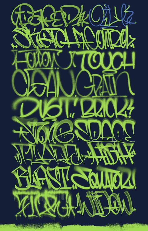 Street Brush - Graffiti Brush for Procreate | Behance Graffiti Brush Procreate, Procreate Graffiti Brushes Free, Procreate Graffiti, Illustrations Procreate, Brush For Procreate, Free Procreate, Brushes Procreate, Procreate Brushes Free, Art Procreate