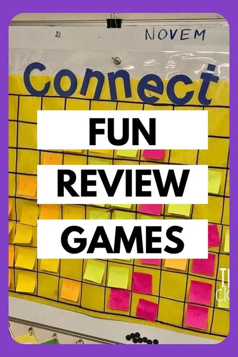 Get your students ready for tests with these thrilling review games! 📚 Dive into the world of educational excitement with our latest blog post featuring creative games like Connect 4. 🎉 Make learning engaging and effective! Check it out now! Fun Review Games, Saran Wrap Game, Games For The Classroom, Math Review Game, Connect Four, Type Of Content, Connect 4, Classroom Expectations, Color Pad