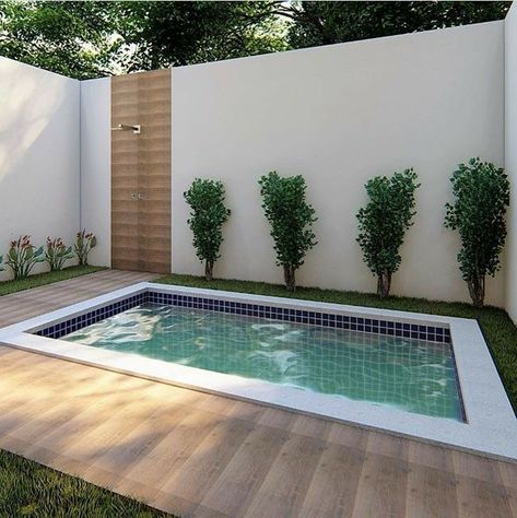 Home Design Luxury, Small Swimming Pool, Kleiner Pool Design, Pools Backyard Inground, Small Swimming Pools, Hot Tub Backyard, Pool Landscape Design, Small Pool Design, Modern House Facades