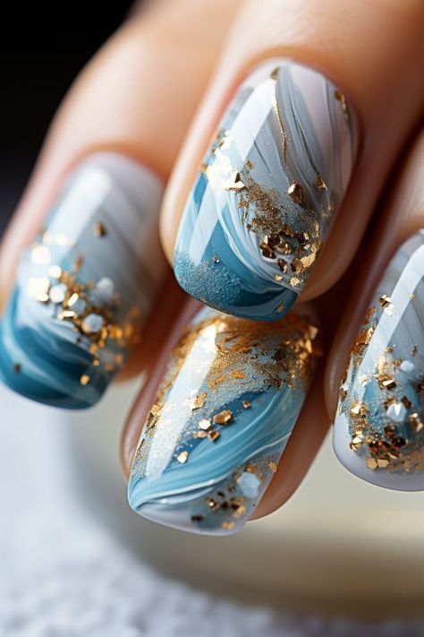 Warning: These nail art ideas may cause extreme jealousy and an overwhelming desire to promptly schedule your next appointment at the salon! So, if you’re not prepared to have the most enviable nails in town, it may be best to turn back now.  . Beach Themed Nails, Vacation Nails Beach, Beach Nail Art, Beach Nail Designs, Blue Gel Nails, Baby Blue Nails, Green Nail Designs, Trendy Nail Art Designs, Blue Nail Designs