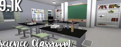 Not mine credits to: iiiKawaiiGirl Bloxburg Geography Codes, School Ideas Bloxburg Layout, Bloxburg School Inspiration, Classroom Bloxburg Ideas, Classroom Ideas Bloxburg, Bloxburg Art Classroom, Bloxburg Science Classroom, Blocksburg School, Bloxburg School Classroom