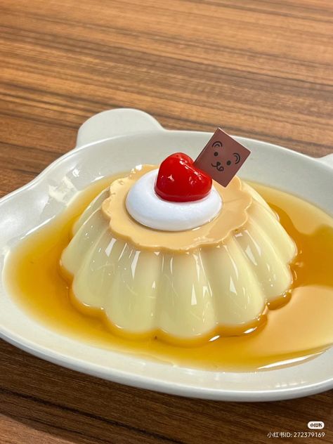 Caramel Flan, Chocolate Decoration, Food References, Cute Chocolate, Food Reference, Kawaii Dessert, Kawaii Cooking, Pretty Dessert, Yummy Comfort Food