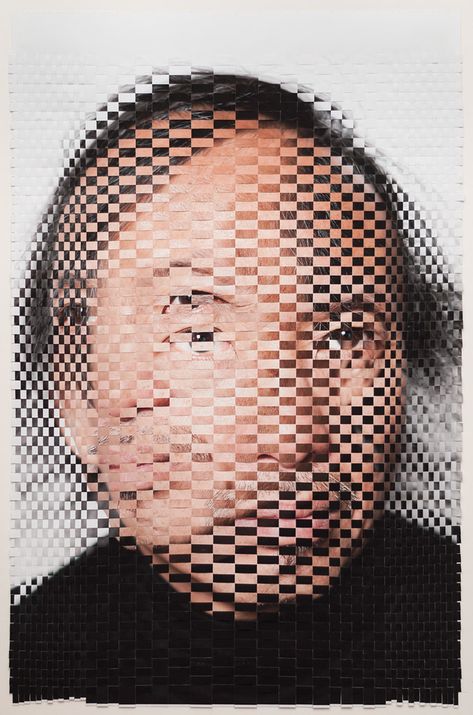 Woven Photographic Portraits by David Samuel Stern | Hi-Fructose Magazine Distortion Photography, A Level Photography, Portraiture Photography, Photography Themes, Geometric Textures, Experimental Photography, Multiple Exposure, Photography Subjects, Artist Models