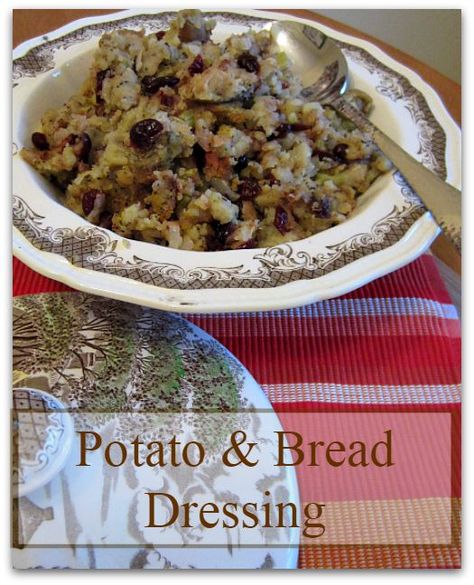 Old-Fashioned Potato & Bread Dressing (Stuffing) ~ #thanksgiving #thanksgivingrecipes #thanksgivingdinner #turkey #Turkeydinner #christmas #ChristmasDinner #ChristmasTurkey  #holiday Stuffing For Chicken, Dressing Stuffing, Thanksgiving Dinner Sides, Christmas Dinner Sides, Stuffing Thanksgiving, Bread Dressing, Summer Savory, Thanksgiving Foods, Thanksgiving Dinner Recipes